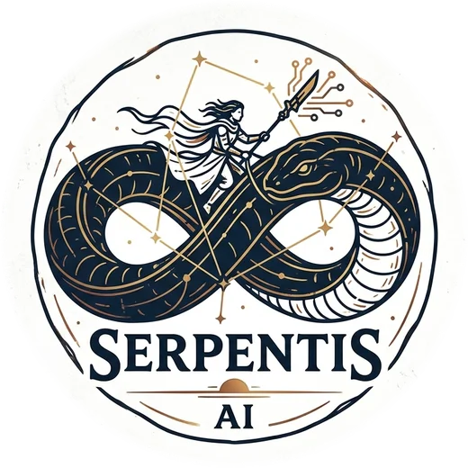 Serpentis emblem: a serpent in a figure eight, ridden by Ophiuchus